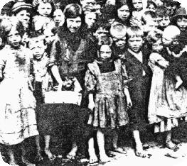 Los niños del London East End (¡después del 1900!)